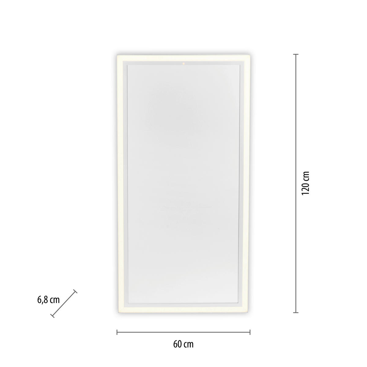 LED-DECKENLEUCHTE 120/60/6,8 cm   - Weiß, KONVENTIONELL, Kunststoff/Metall (120/60/6,8cm)