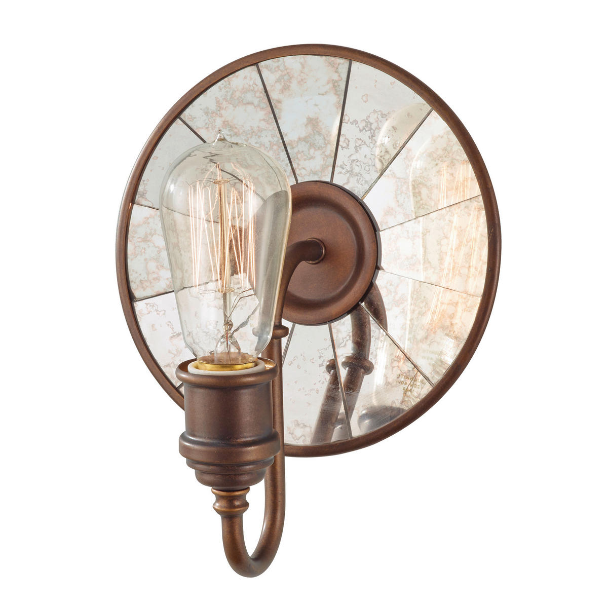 WANDLEUCHTE - Bronzefarben, Konventionell, Metall (19.7/24.8/15.3cm) - Elstead Lighting