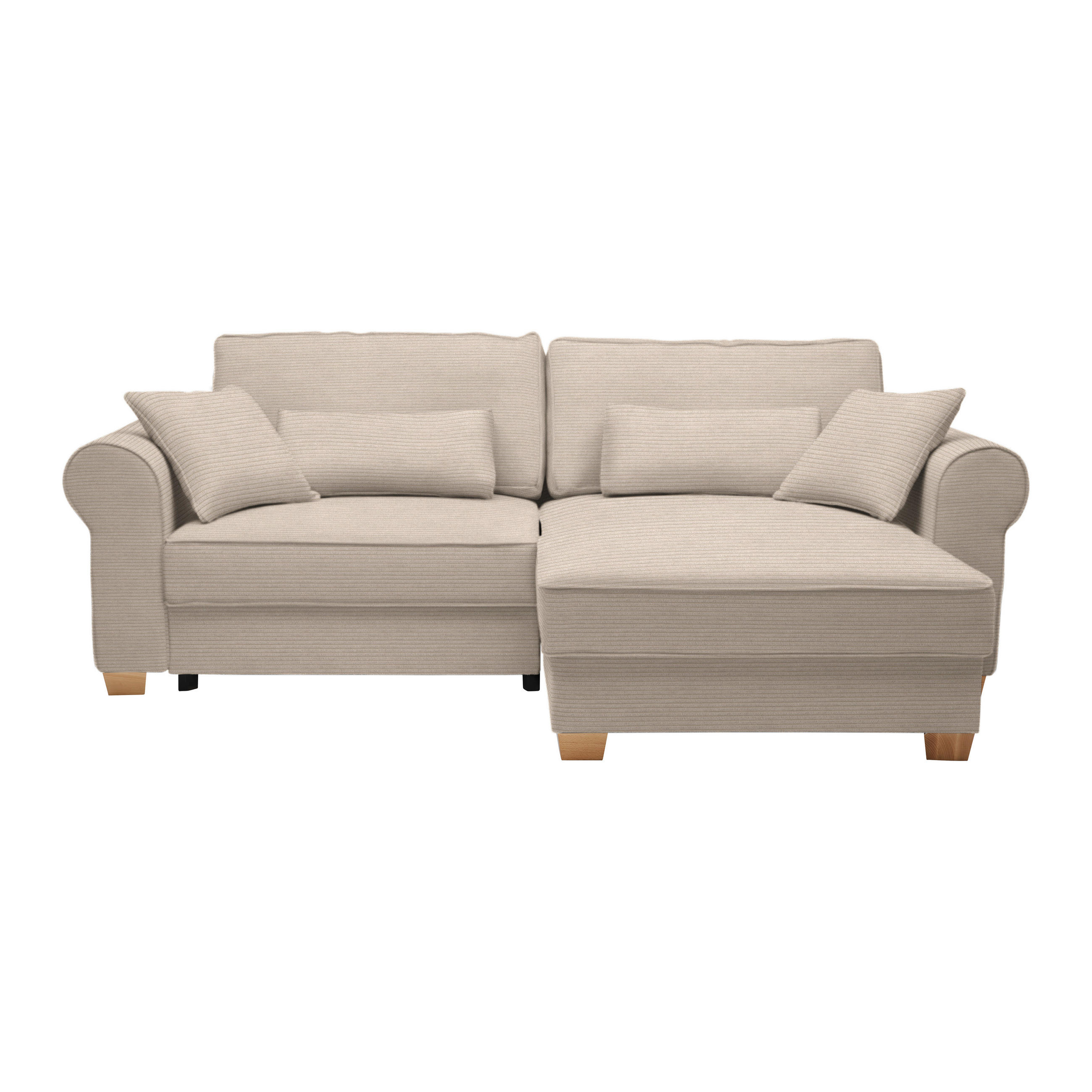 HÖRNSOFFA i cremefärgad  - cremefärgad, Modern, trämaterial/trä (255/185cm) - MID.YOU