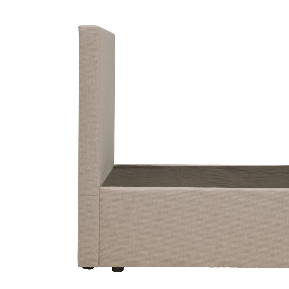 BOXBETT 90/200 cm  in Sandfarben  - Sandfarben/Schwarz, Basics, Kunststoff/Textil (90/200cm) - P & B