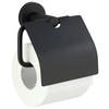 TOILETTENPAPIERHALTER - Schwarz, Basics, Metall (15/13,5/7cm) - Wenko