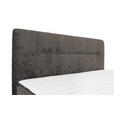 BOXSPRINGBETT 180/200 cm,  in Braun, Topper, H3 + H3 = fest  - Schwarz/Braun, Design, Textil/Metall (180/200cm) - Esposa