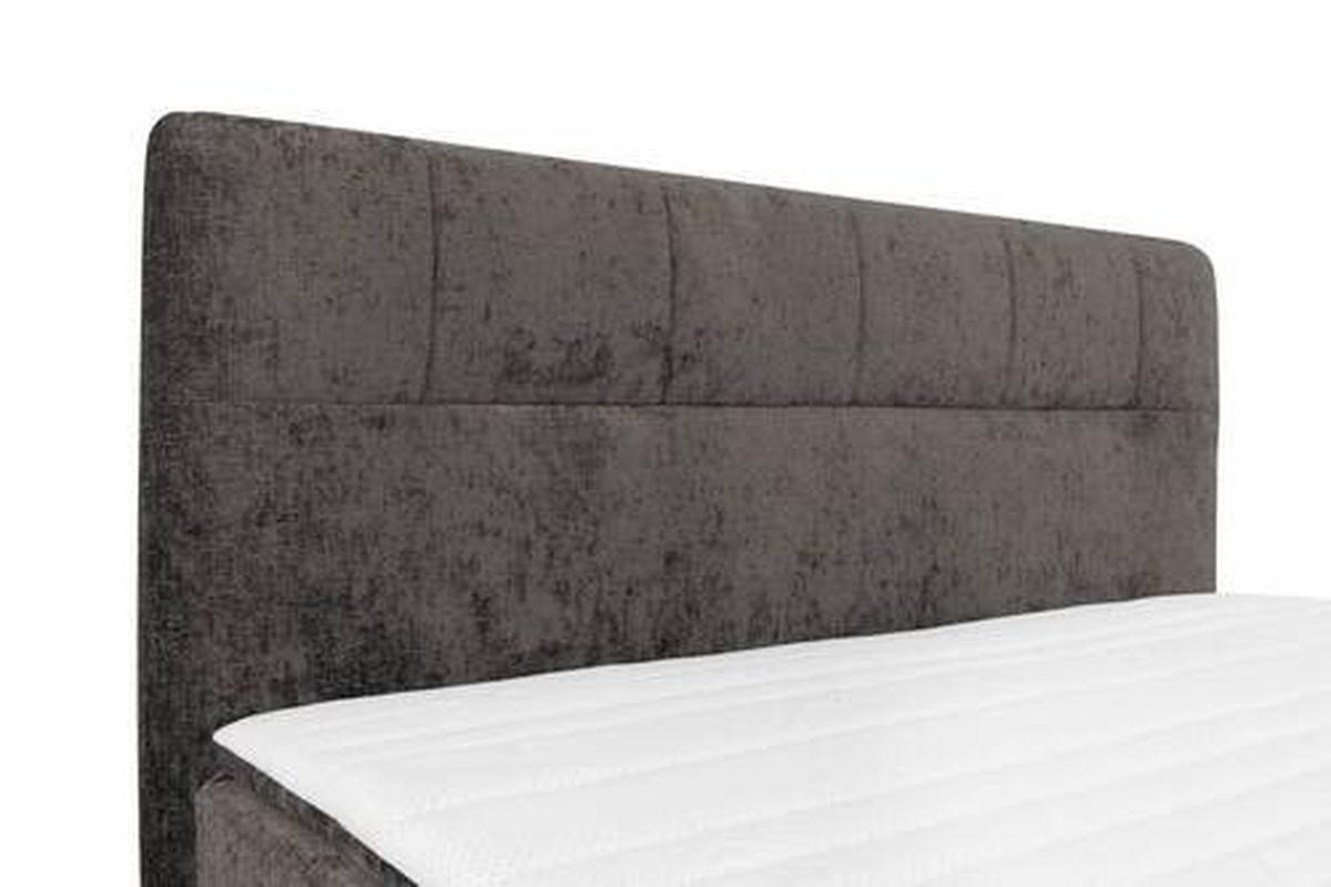 BOXSPRINGBETT 180/200 cm  in Braun  - Schwarz/Braun, Design, Textil/Metall (180/200cm) - Esposa