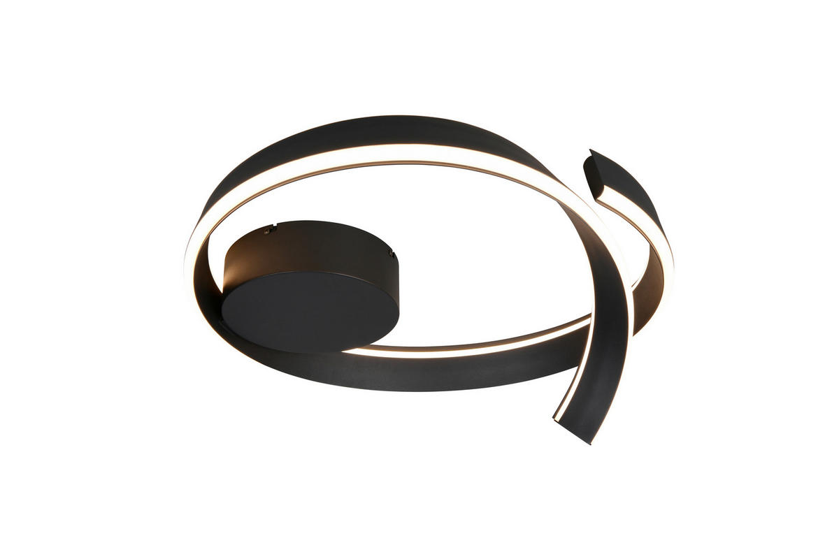 LED-DECKENLEUCHTE CIRONDA  - Schwarz, Design, Metall (59,5/26,5/58,7cm) - Cinque