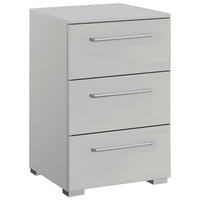 NACHTSCHRANK 40/61/42 cm  - Silberfarben/Hellgrau, Design, Holzwerkstoff/Kunststoff (40/61/42cm) - Novel