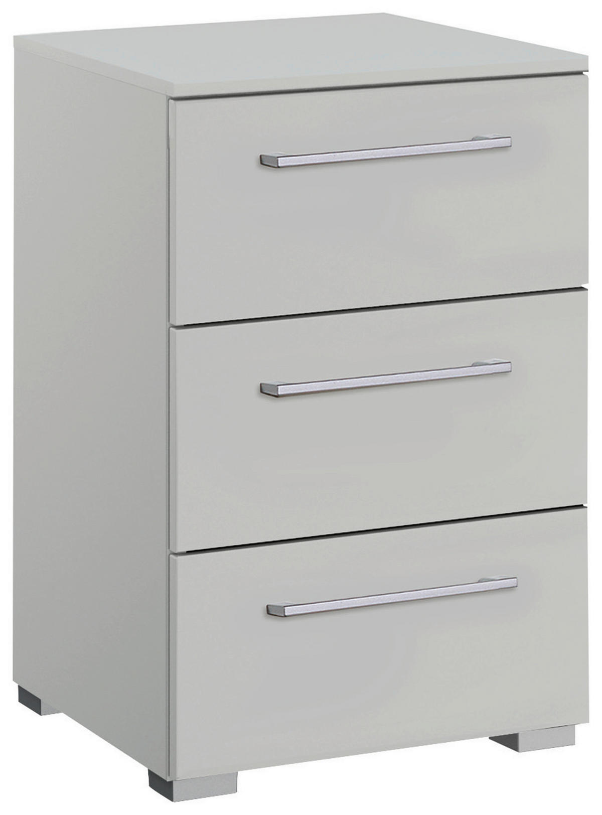 NACHTSCHRANK 40/61/42 cm  - Silberfarben/Hellgrau, Design, Holzwerkstoff/Kunststoff (40/61/42cm) - Novel