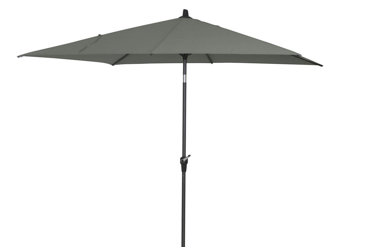 SONNENSCHIRM  250/200 cm  - Anthrazit/Olivgrün, KONVENTIONELL, Textil/Metall (250/200cm) - Siena Garden