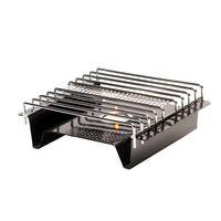 SERVIERPLATTE    - Silberfarben/Schwarz, Basics, Metall (18,5/7/22,5cm)