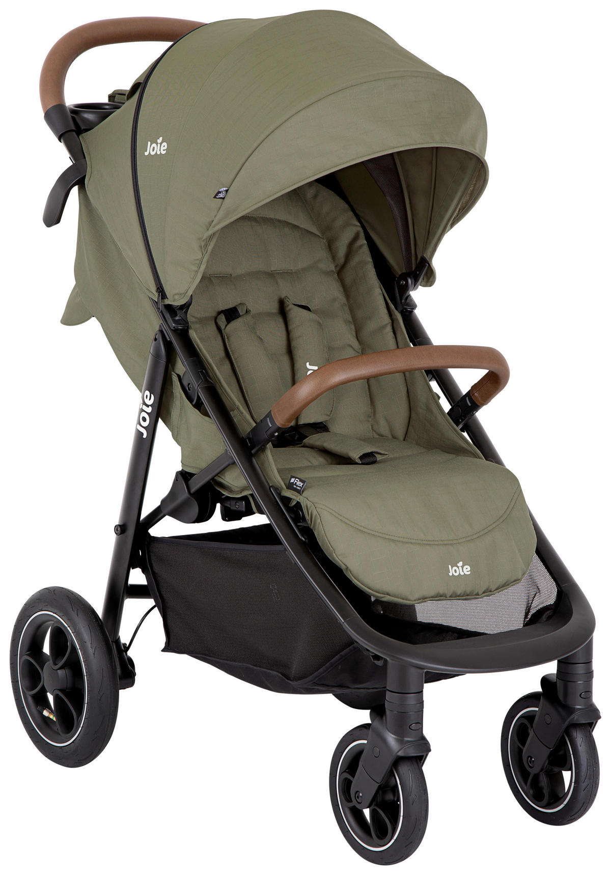 BUGGY LITETRAX PRO AIR  - Dunkelgrün/Schwarz, Basics, Textil/Metall (58/103/93,6cm) - Joie