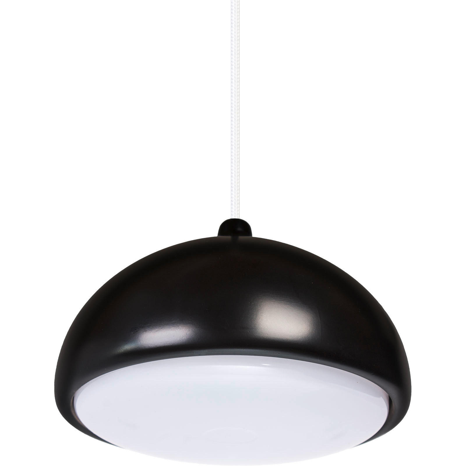 HÄNGELEUCHTE Acorn 22,5/90-140 cm   - Schwarz/Weiß, Design, Holz (22,5/90-140cm)