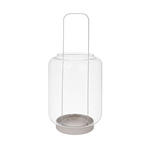 LATERNE - Grau, Trend, Glas/Metall (17/36,5cm) - Ambia Home