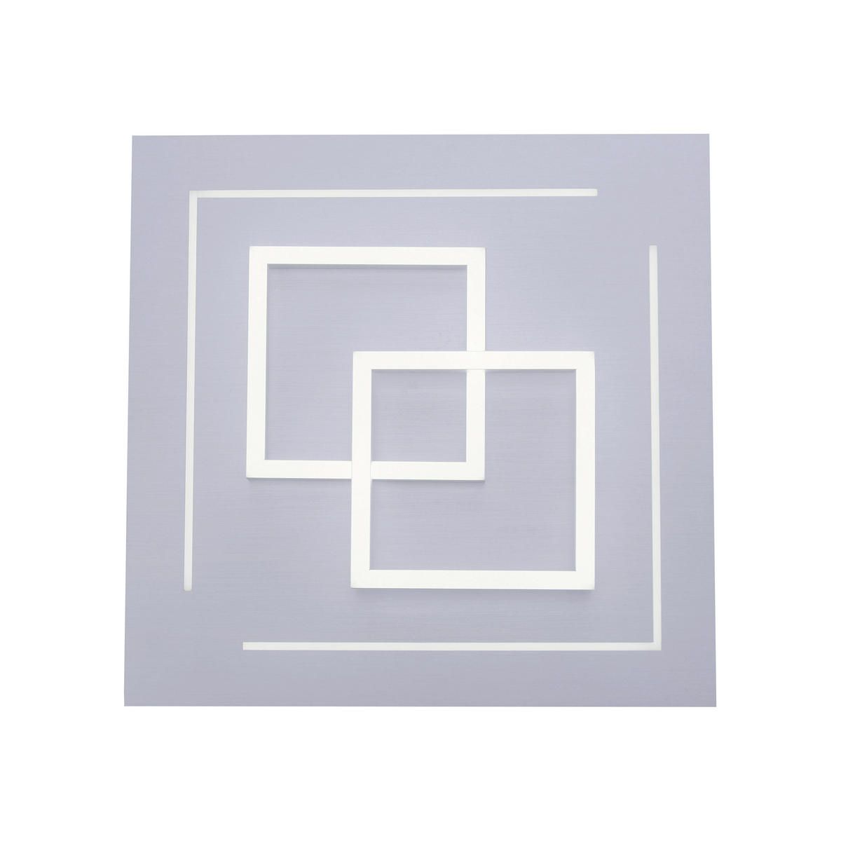 LED-DECKENLEUCHTE 47/47/90 cm    - Alufarben, Design, Kunststoff/Metall (47/47/90cm)