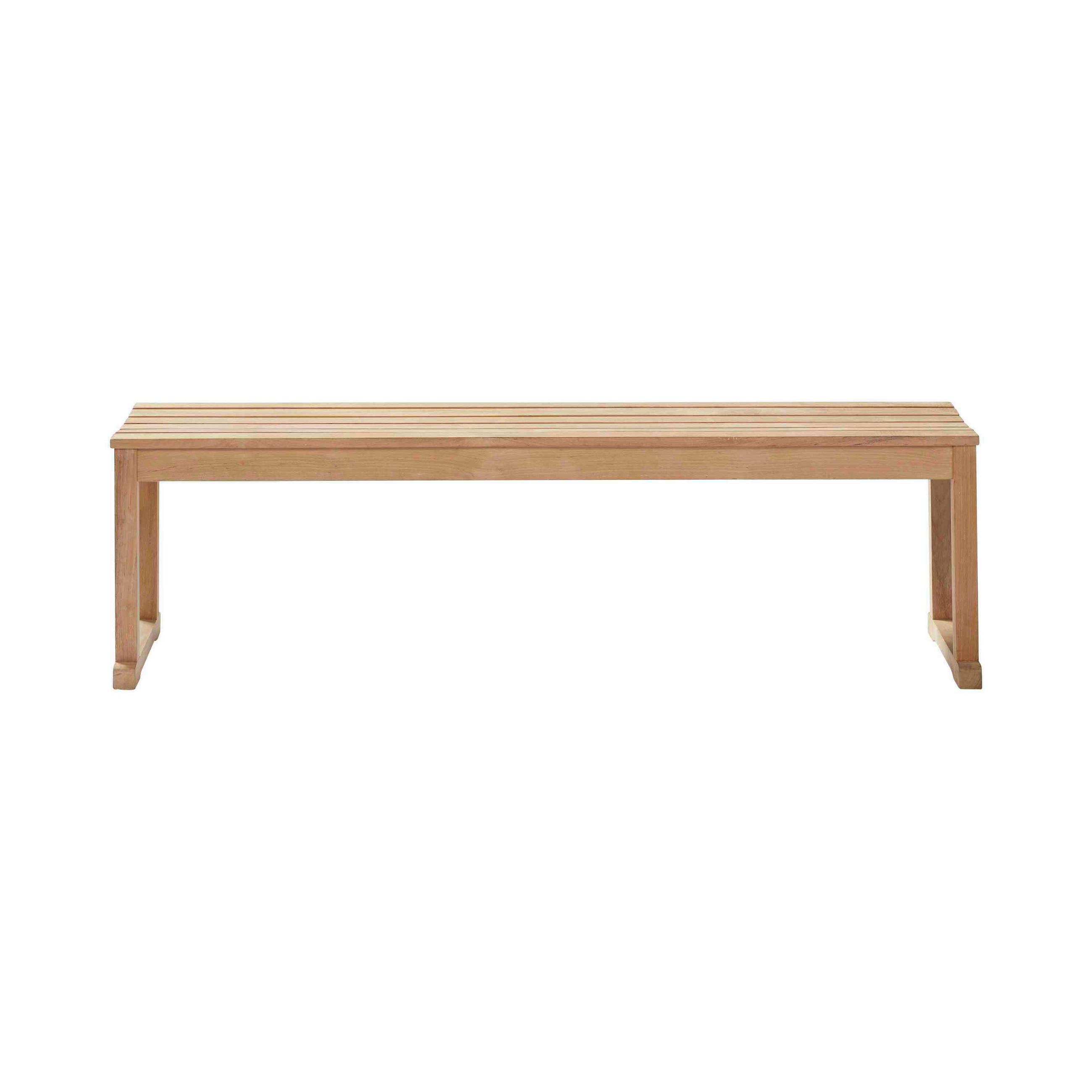 SITZBANK Holz Teakfarben  - Teakfarben, Konventionell, Holz (150/43/40cm) - MID.YOU