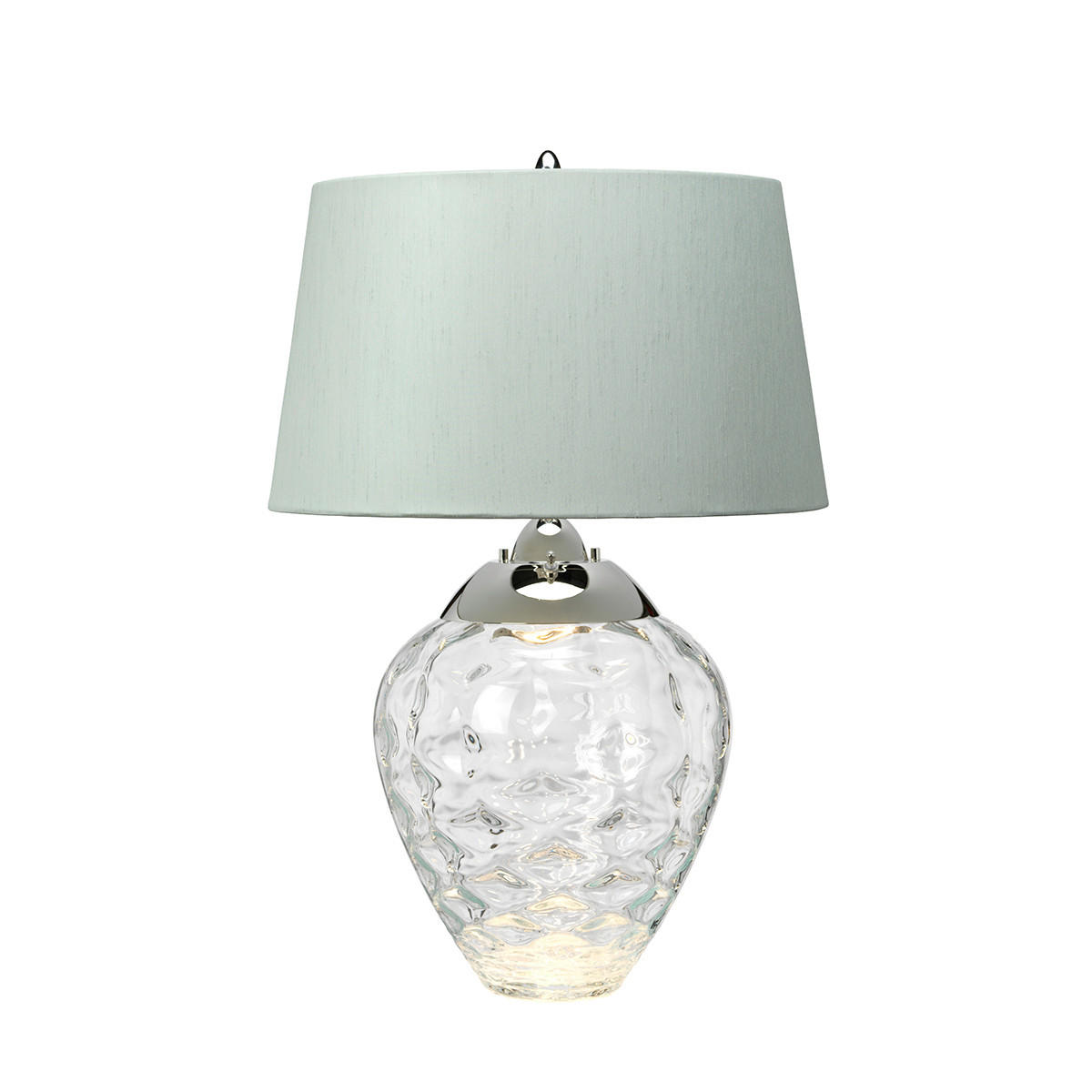 BORDSLAMPA Elstead Samara 45.7/71.5 cm   - klar/nickelfärgad, Klassisk, metall/glas (45.7/71.5cm) - Elstead Lighting