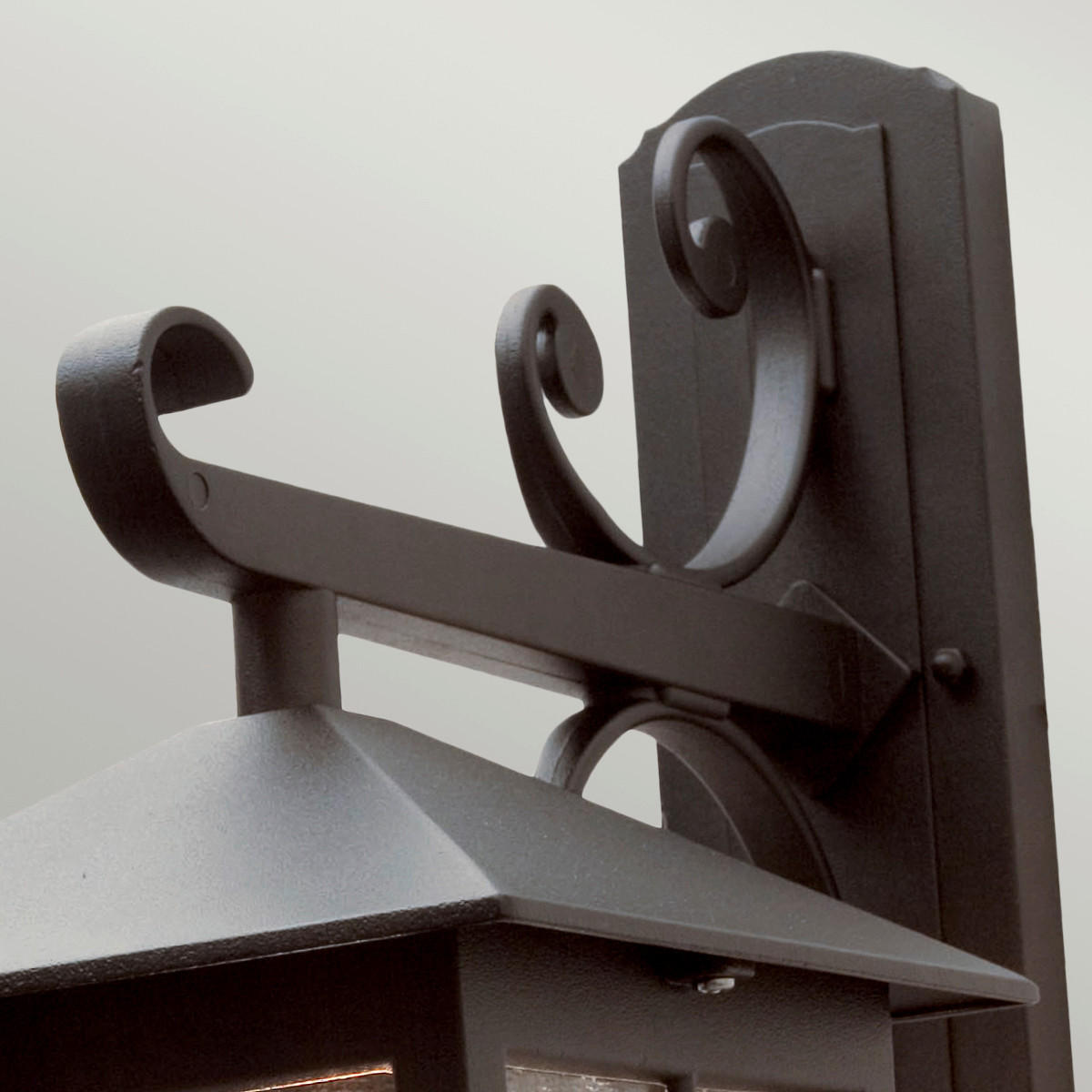 AUSSENWANDLEUCHTE - Schwarz, Basics, Glas/Metall (18.5/40/31cm) - Elstead Lighting
