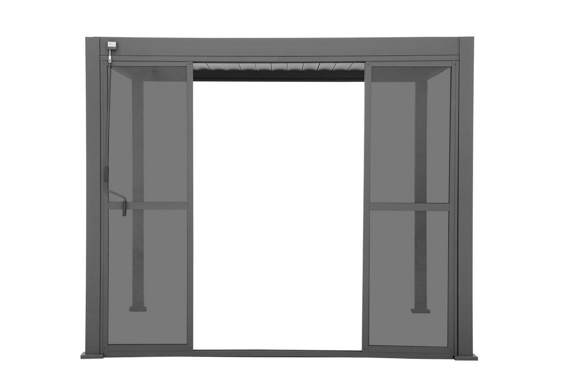 SCHIEBETÜR - DELUXE/CLASSIC  - Anthrazit, MODERN, Kunststoff/Metall (360cm) - Gardenson