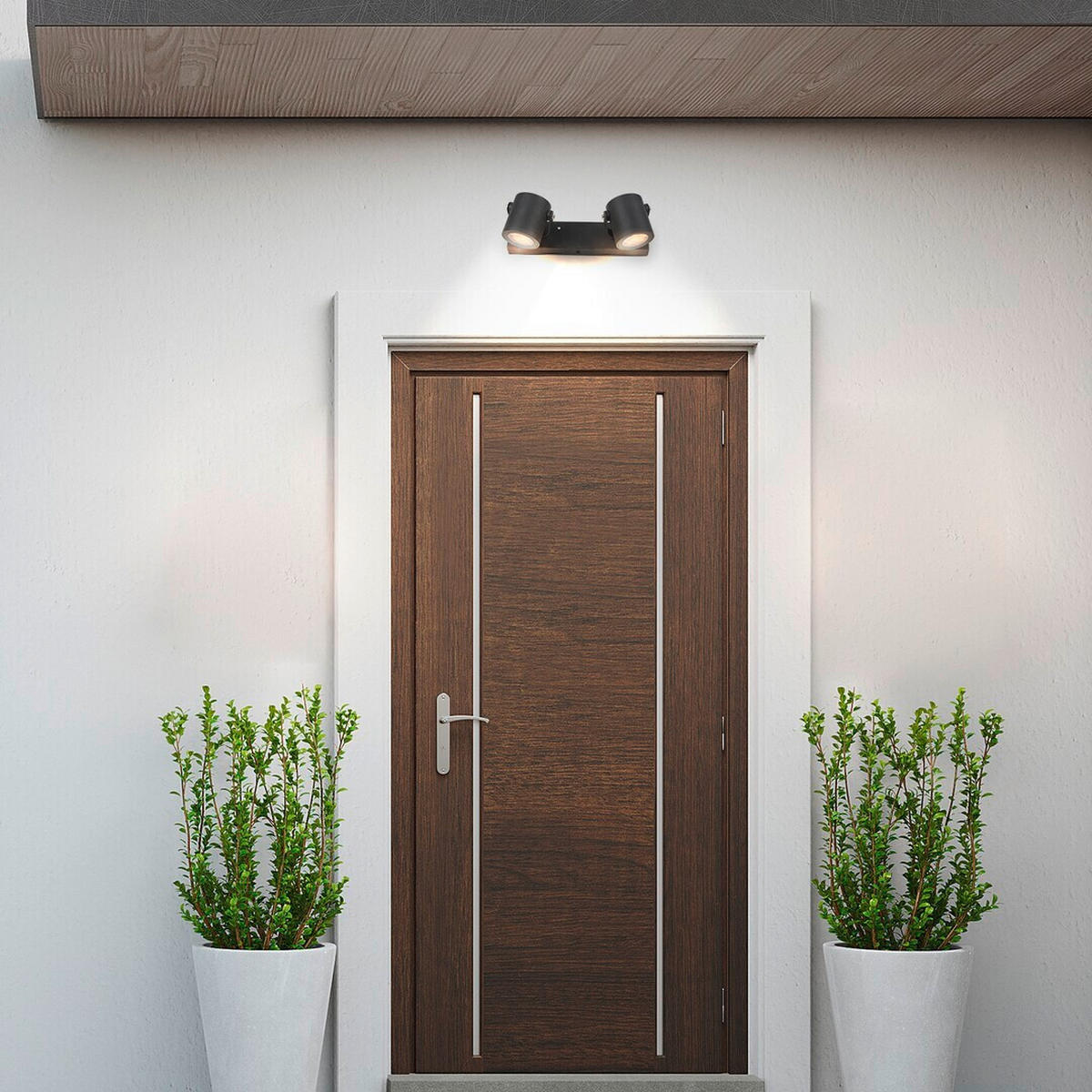 ZUNANJA STENSKA SVETILKA  Elva 30/10/16 cm            - antracit/prosojno, Trend, kovina/steklo (30/10/16cm)