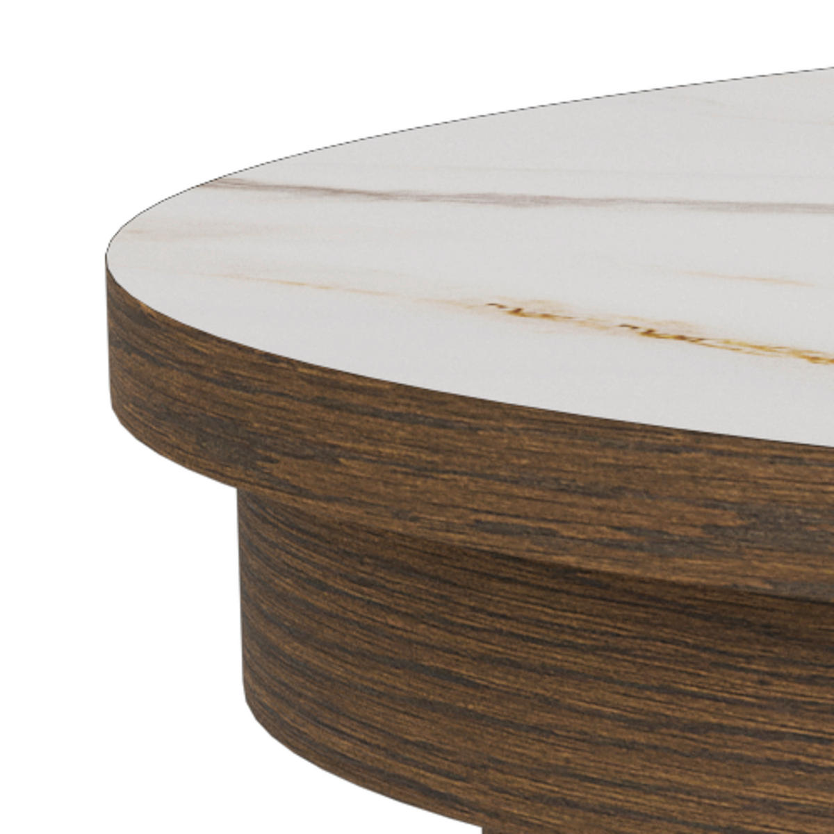 ESSTISCH in Keramik, Holzwerkstoff 120/120/75 cm  - Beige/Braun, MODERN, Keramik/Holzwerkstoff (120/120/75cm) - MID.YOU