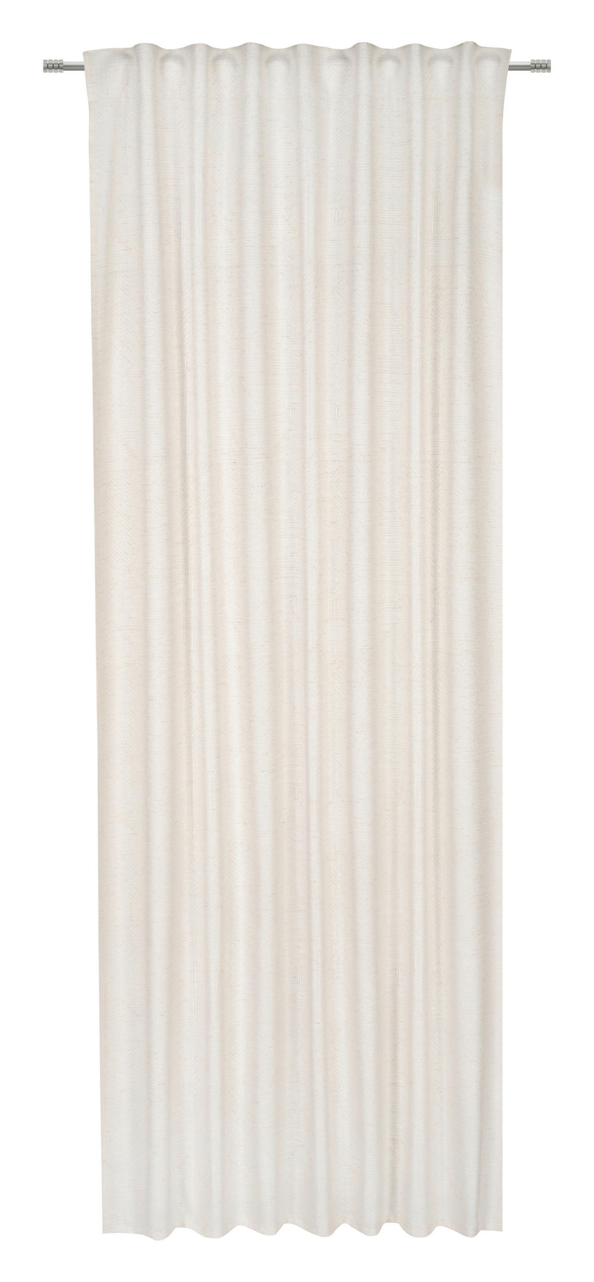 FERTIGVORHANG blickdicht  - Hellgrau/Naturfarben, KONVENTIONELL, Textil (135/245cm) - Esposa