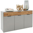 SIDEBOARD 151,9/87,9/45,2 cm  - Wildeiche/Hellgrau, Design, Holz/Holzwerkstoff (151,9/87,9/45,2cm) - Dieter Knoll