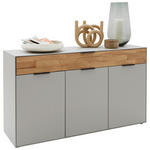 SIDEBOARD 151,9/87,9/45,2 cm  - Wildeiche/Hellgrau, Design, Holz/Holzwerkstoff (151,9/87,9/45,2cm) - Dieter Knoll