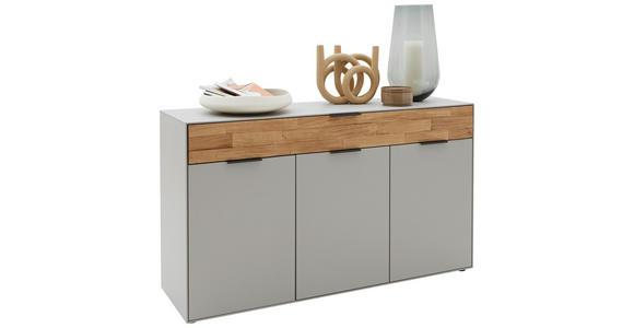 SIDEBOARD 151,9/87,9/45,2 cm  - Wildeiche/Hellgrau, Design, Holz/Holzwerkstoff (151,9/87,9/45,2cm) - Dieter Knoll