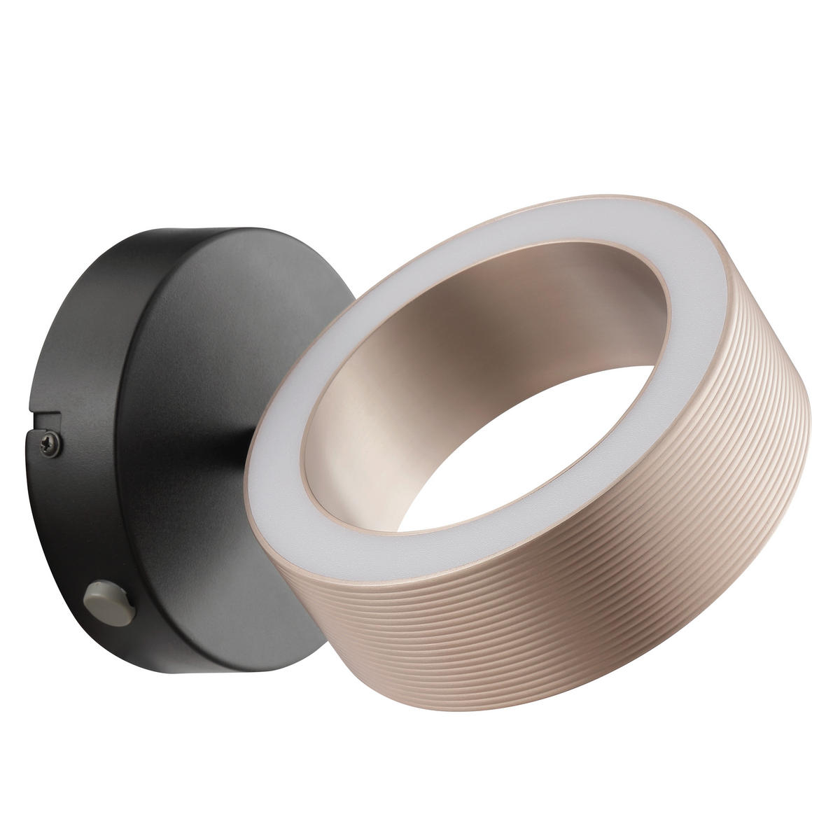 LED-WANDLEUCHTE - Schwarz/Braun, Design, Kunststoff/Metall (11/20/15cm) - Brilliant