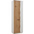 GARDEROBENSCHRANK Wildeiche lackiert Eichefarben, Weiß - Eichefarben/Schwarz, Design, Holz/Metall (61/200/36cm) - DIETER KNOLL