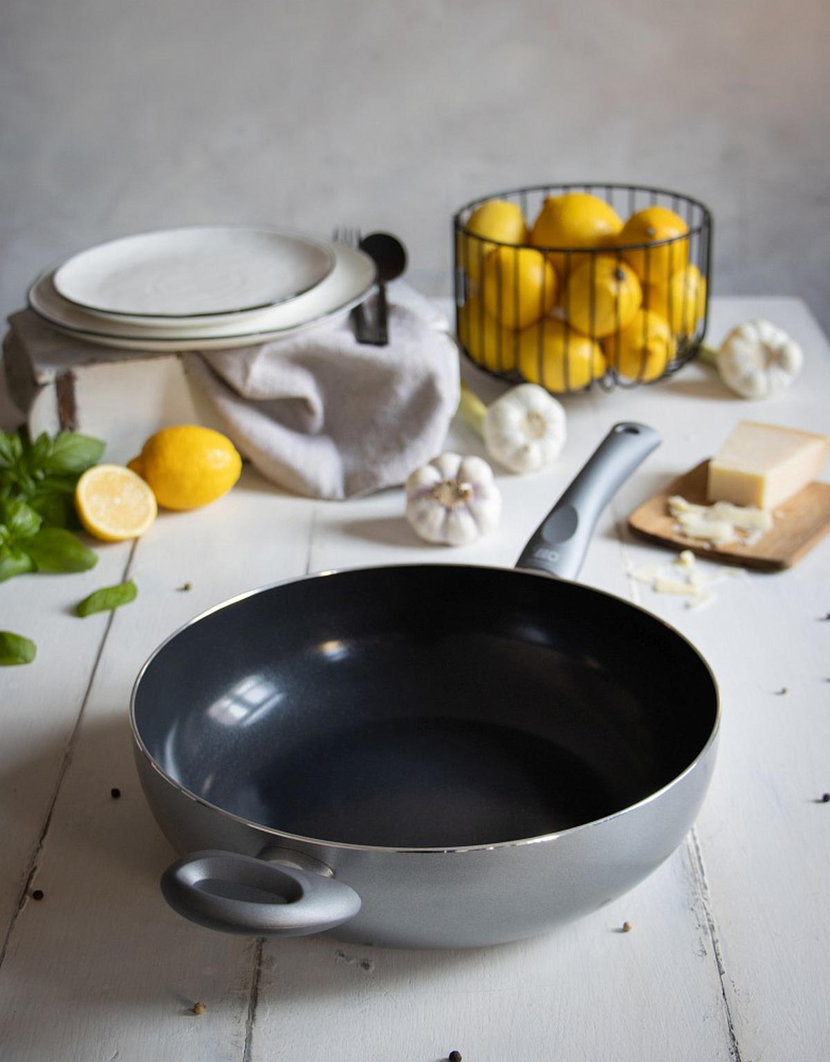 WOKPFANNE Ducato Keramikbeschichtung 28 cm  - Basics, Metall (28cm) - ELO