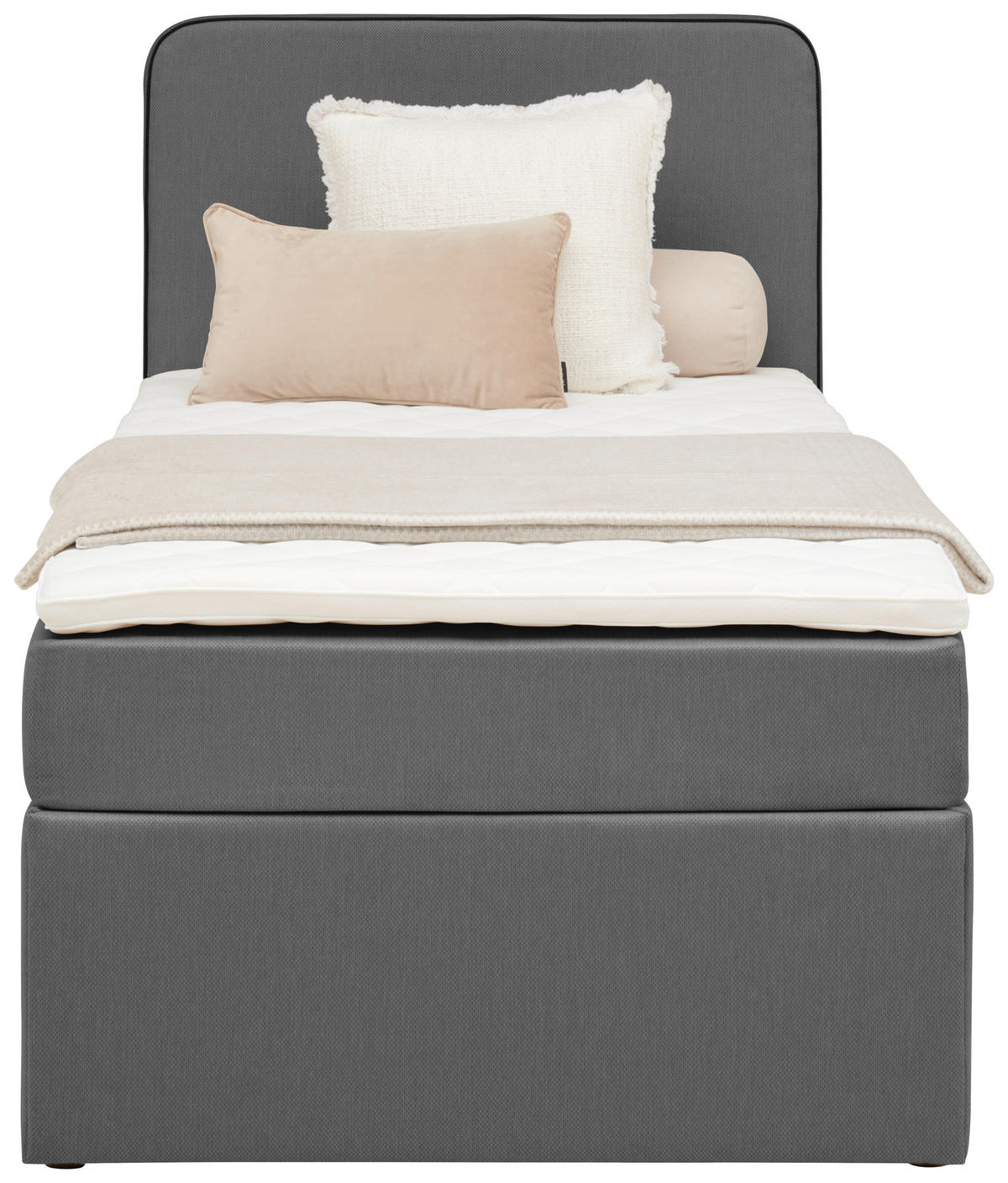 BOXBETT 90/200 cm  in Grau  - Grau, KONVENTIONELL, Holz (90/200cm) - P & B