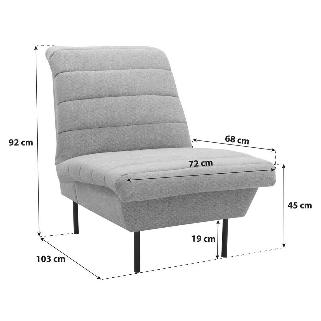 Thumbnail - Looks by W.Joop Sessel Looks IX, Grün, Textil, Uni, 72x92x103 cm, Made in EU, FSC Mix, Stoffauswahl, Wohnzimmer, Sessel,...