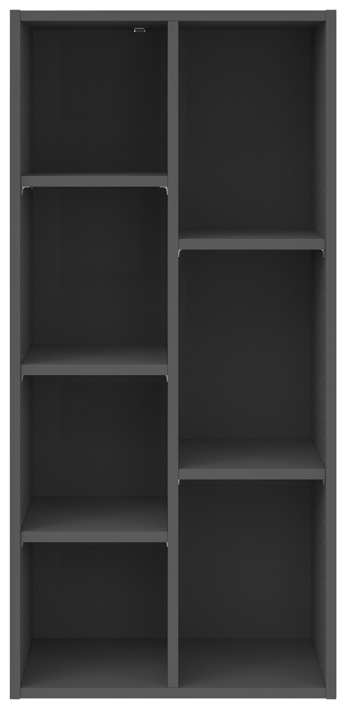 REGAL 50/106/26 cm antracit  - antracit, Basics, leseni material (50/106/26cm) - Boxxx
