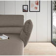 ECKSOFA  in Flachgewebe Taupe  279-327/176-217 cm  - Taupe/Schwarz, Design, Textil/Metall (279-327/176-217cm) - Dieter Knoll