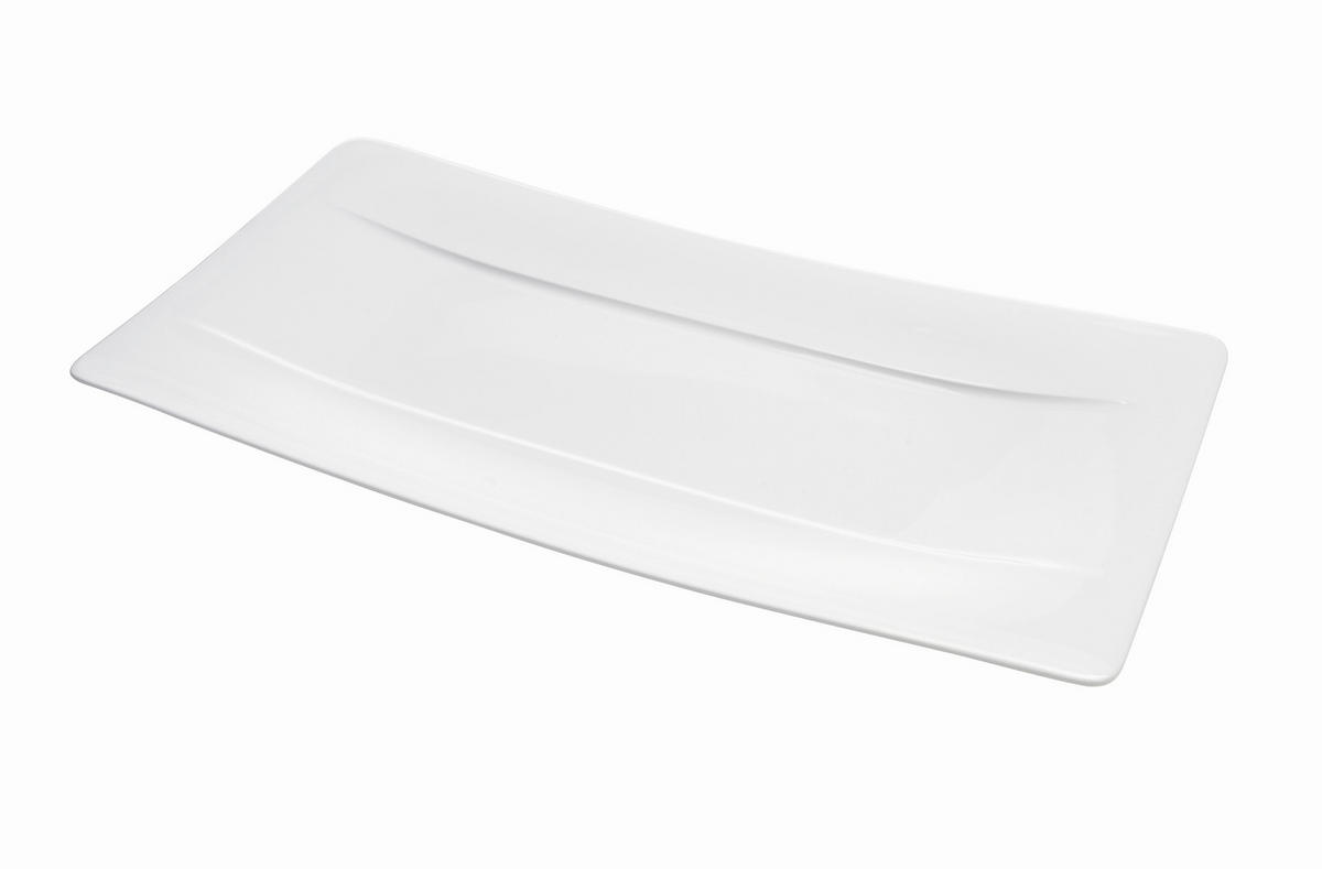 SERVIERPLATTE Modern Grace 18/35 cm  - Weiß, Basics, Keramik (18/35cm) - Villeroy & Boch