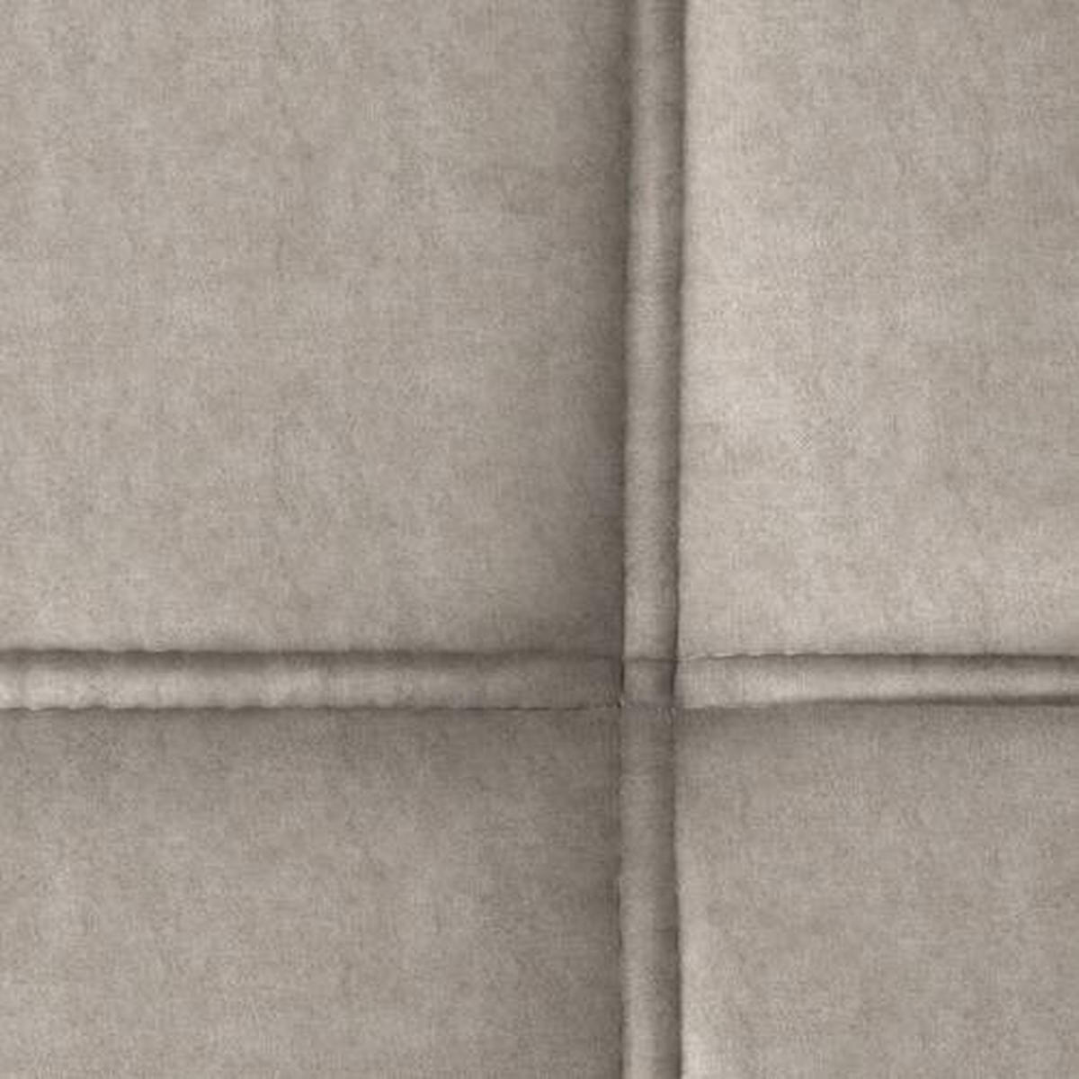 ECKSOFA Beige Velours  - Beige/Schwarz, Design, Textil/Metall (191/261cm) - Stylife