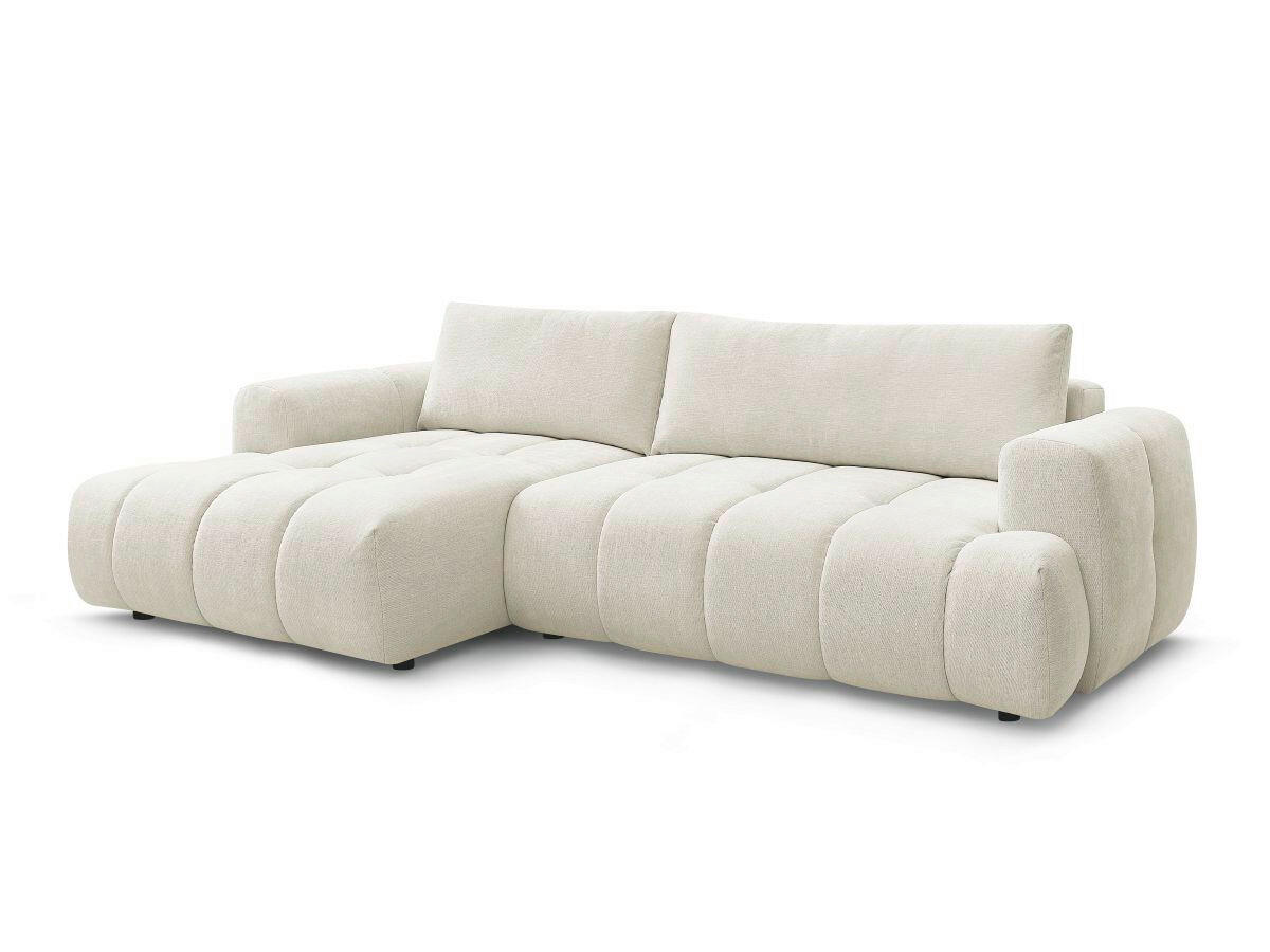 ECKSCHLAFSOFA FUJI Leinenoptik Beige  inkl.  - Beige/Schwarz, MODERN, Kunststoff/Textil (160/292cm)