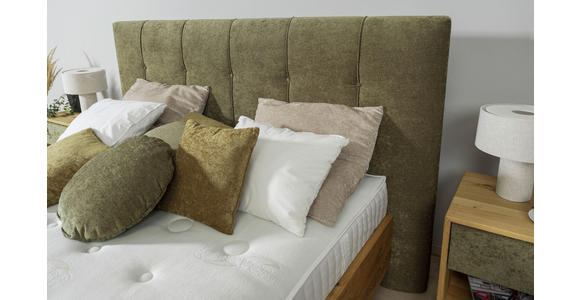 BOXSPRINGBETT 200/200 cm  in Waldgrün, Wildeiche  - Waldgrün/Wildeiche, Natur, Holz/Textil (200/200cm) - Valnatura