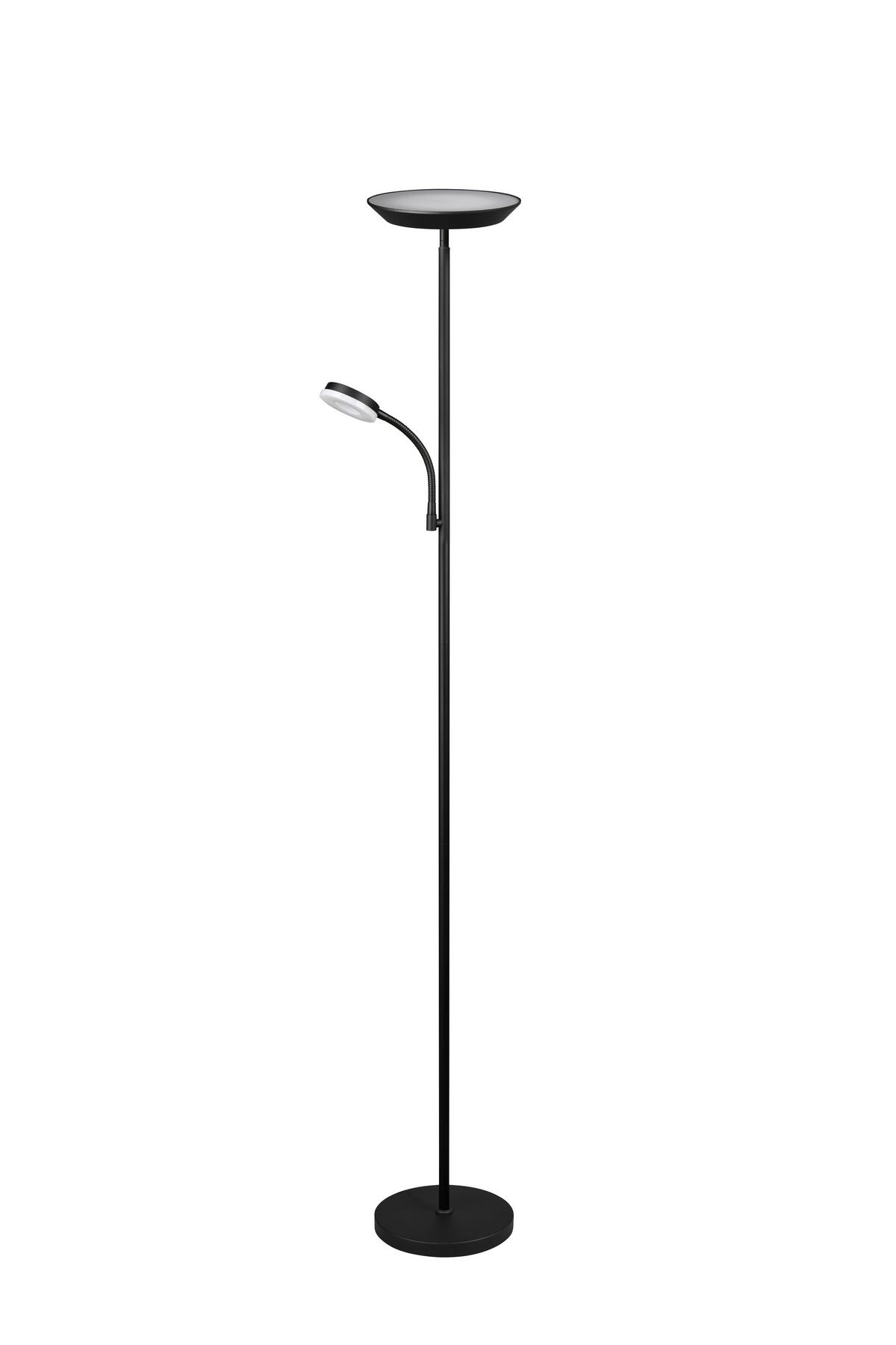 PODNA LED LAMPA - crna, Osnovno, metal (25/178cm)