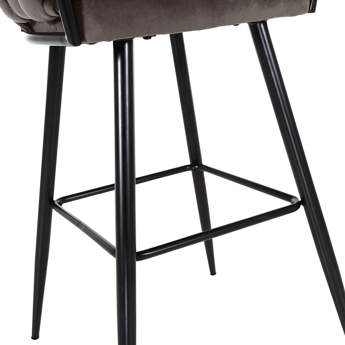 Scaun de bar in antracit  - antracit, Lifestyle (57/110/61cm) - Ambia Home