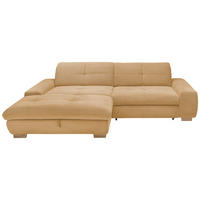 ECKSOFA Honig Cord  - Eichefarben/Honig, Design, Holz/Textil (198/276cm) - SetOne by Musterring