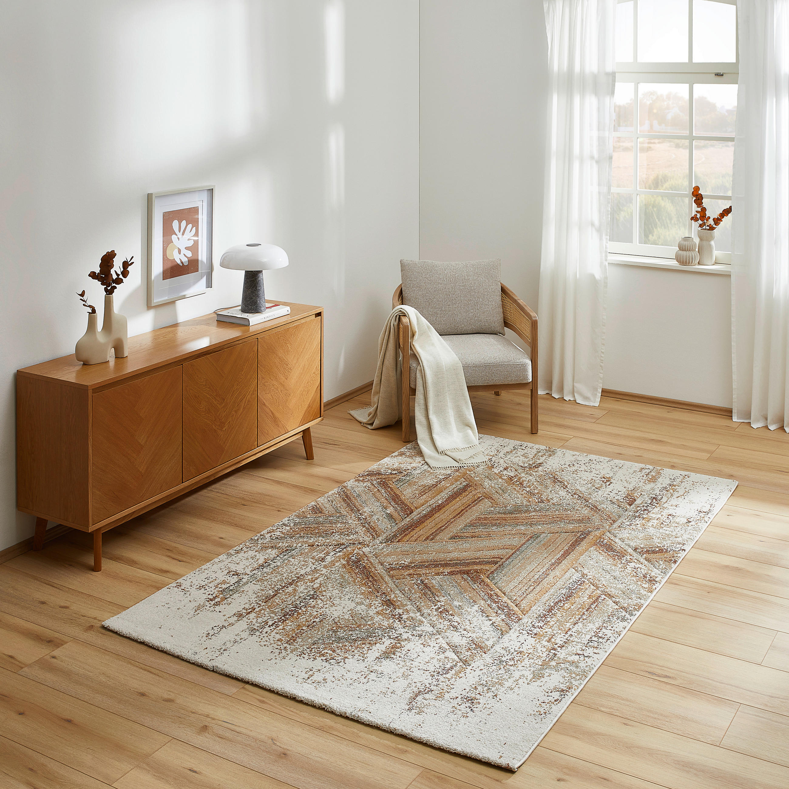 WEBTEPPICH 80/150 cm Creme  - Creme, Trend, Textil (80/150cm) - Novel