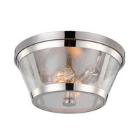 DECKENLEUCHTE Harrow 34.9/16.5 cm   - Nickelfarben, Basics, Metall (34.9/16.5cm) - Elstead Lighting