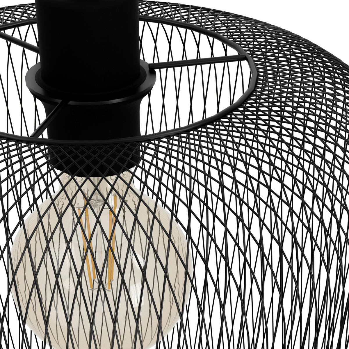 HÄNGELEUCHTE WRINGTON 30/110 cm    - Schwarz, Basics, Metall (30/110cm) - Eglo