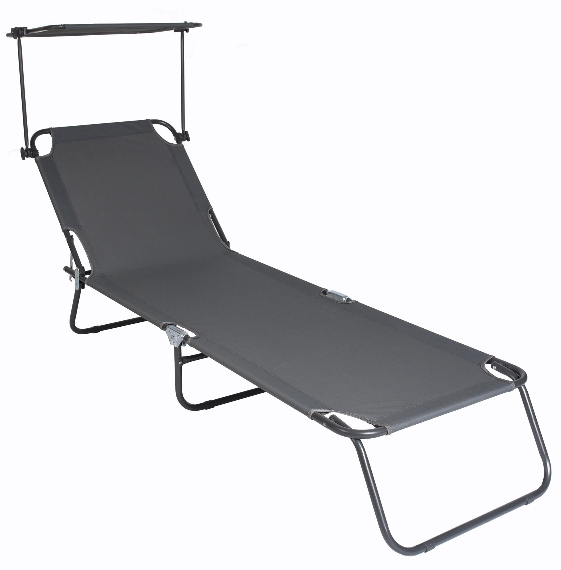 DREIBEINLIEGE 55/24/185 cm  - Grau, Basics, Textil/Metall (55/24/185cm) - Ambia Garden