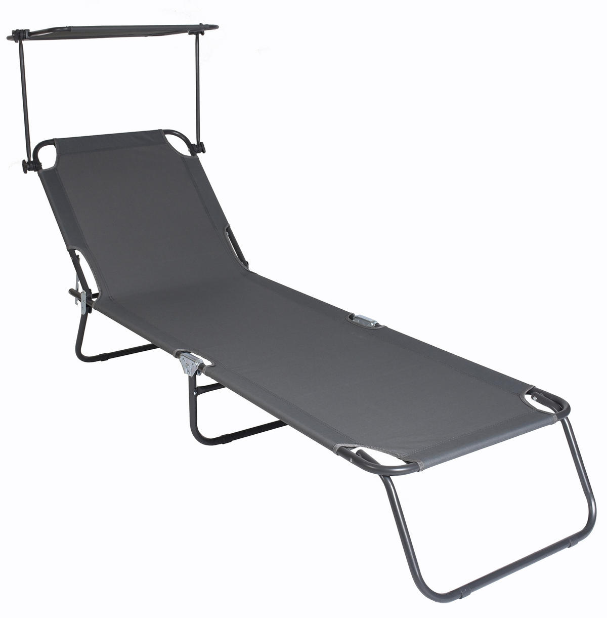 DREIBEINLIEGE 55/24/185 cm  - Grau, Basics, Textil/Metall (55/24/185cm) - Ambia Garden