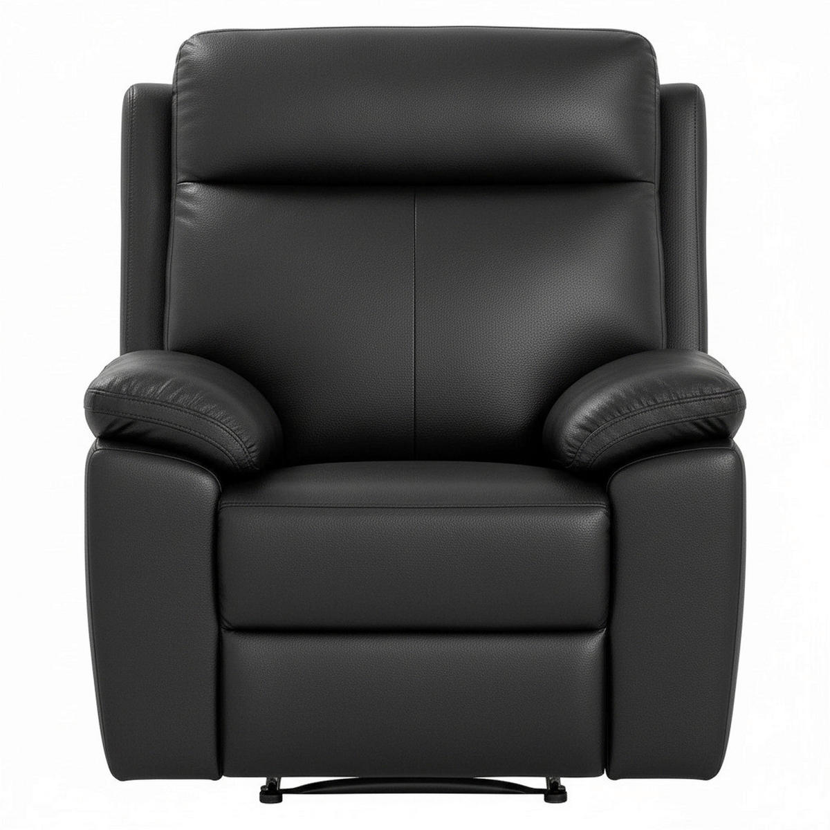 SESSEL 92/103/92 cm  in Lederlook Schwarz  - Schwarz, KONVENTIONELL, Textil (92/103/92cm) - Livetastic