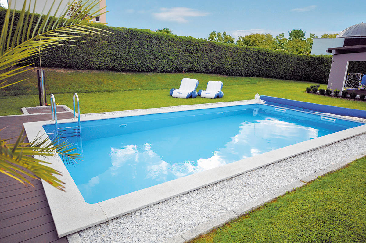 POOL 800/400/150 cm  - Blau/Weiß, MODERN, Kunststoff (800/400/150cm)
