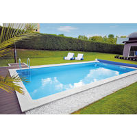 POOL KWAD 700/350/150 cm  - Weiß, MODERN, Kunststoff (700/350/150cm)