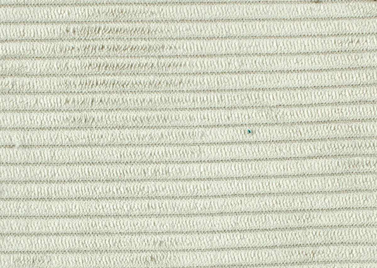 ECKSOFA in Velours, Feincord Creme  - Creme/Schwarz, Design, Textil/Metall (280/254cm) - Beldomo Style