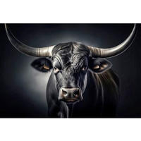 ALUMINIUMBILD Tiere  - Multicolor, Basics, Metall (120/80/2cm) - Euroart